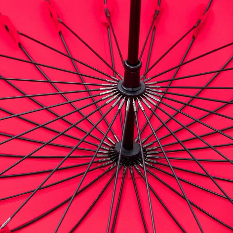 Prolla 復古圓面桐花直傘  特殊傘架 客家桐花 抗UV防風晴雨傘