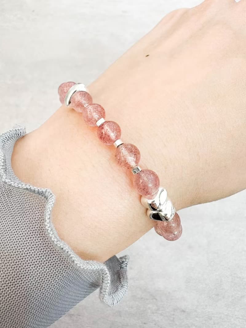 草莓晶 手鍊 礦石水晶