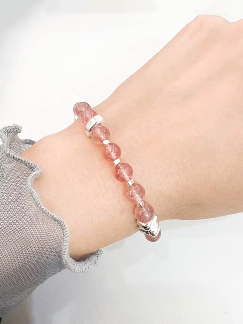 草莓晶 手鍊 礦石水晶