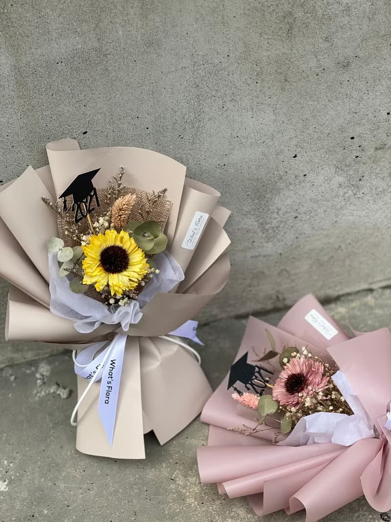 2022向日葵花束 畢業花束 畢業快樂 擴香花束
