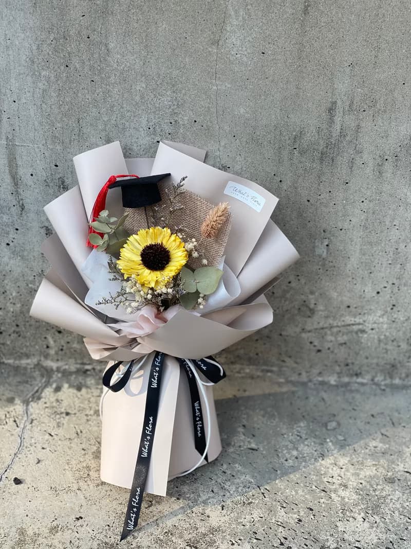 2022向日葵花束 畢業花束 畢業快樂 擴香花束