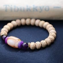 精品星月菩提子手鍊 7*9mm桶珠 菩提子手環 典雅風尚 穿搭串珠