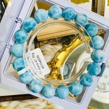 精品濃色藍拉利瑪海紋石11.5mm41.70g緩解脾氣內心壓力緊張壓力