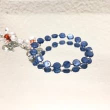 快速出貨 天然藍晶石手鍊 925銀手鍊