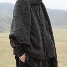 復古遊牧 羊絨針織背心 2色入