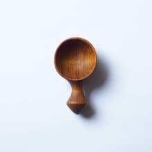 木のスパイススプーン, チーク