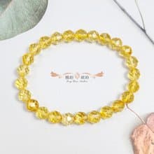 騰彪琥珀 天然琥珀蜜蠟 琥珀鑽石切割 晶透時尚款 經典單圈 手鍊