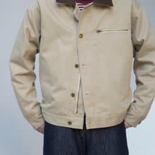 Padded Coat 冬季加厚夾棉外套 美式復古卡其拼色翻領夾克Cityboy