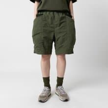 山系 雙側立體口袋 廓形寬鬆 輕薄戶外短褲 3色入 Utility Shorts