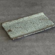 茶盤/飾品盤/陶盤/粗獷陶/手作/禮物/墨綠