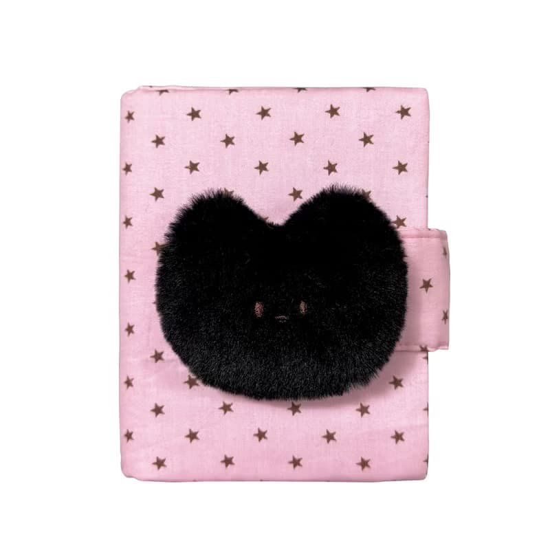 Black cat diary cover (A6 size) / book cover bookbinder New Year's present