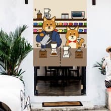柴犬 咖啡 門簾
