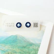 北歐風飛鳥 手刺繡耳環 耳夾/耳針