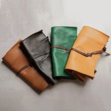 環保袋 折疊 女士包 真皮 牛皮 寬底 手提包 耐用 輕量 栃木皮革