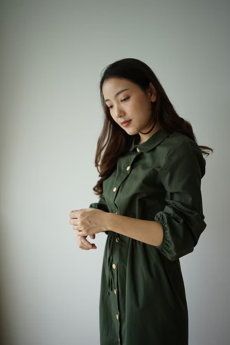 TONGMUAN 洋裝 - 綠色