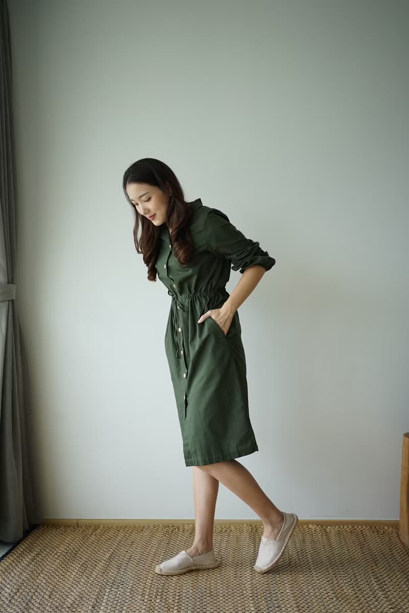 TONGMUAN 洋裝 - 綠色
