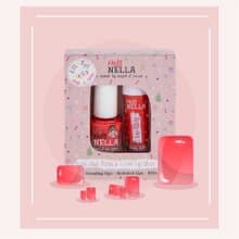 英國【Miss NELLA】兒童水性彩妝糖果罐系列2入組-口紅糖
