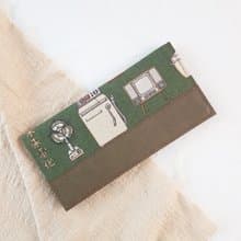 復古電器 水洗牛皮紙夾 長夾 錢包