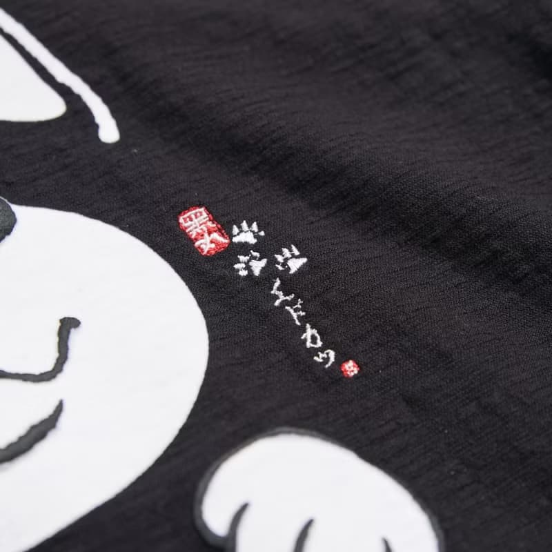 江戶勝 日系 童裝 黑丸賣萌微笑短袖T恤(黑色)#上衣#勝太郎