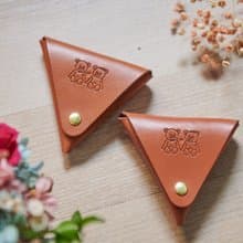 樣樣好物  幸福小熊 本革三角多用包