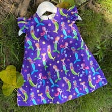 女童背心裙美人魚連衣裙童裝小朋友生日禮物