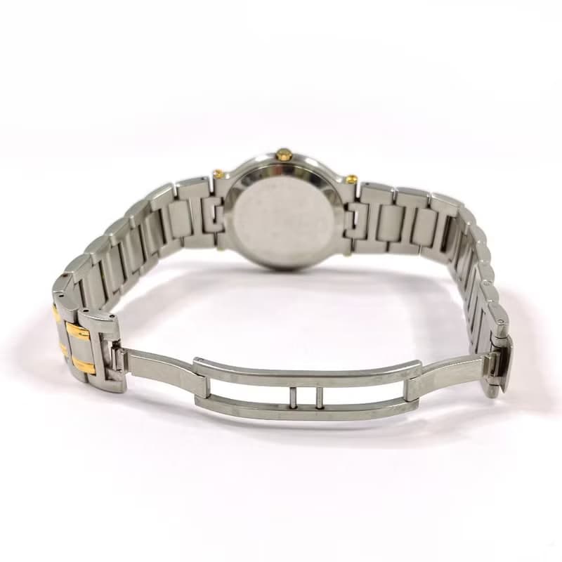 【日本直送 中古美品】グッチ GUCCI 腕時計 9000M ステンレススチール コンビ シルバー ゴールド クオーツ ヴィンテージ