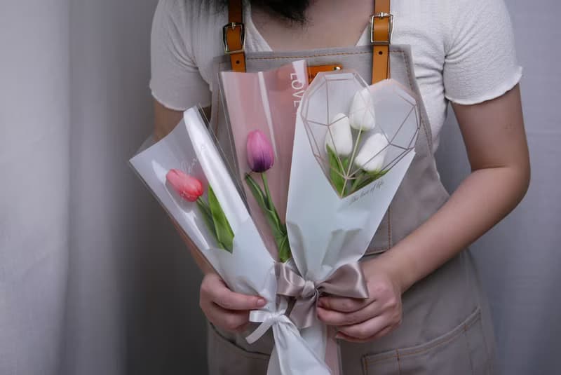 鬱金香花束袋 極度花燥 永生花 花禮