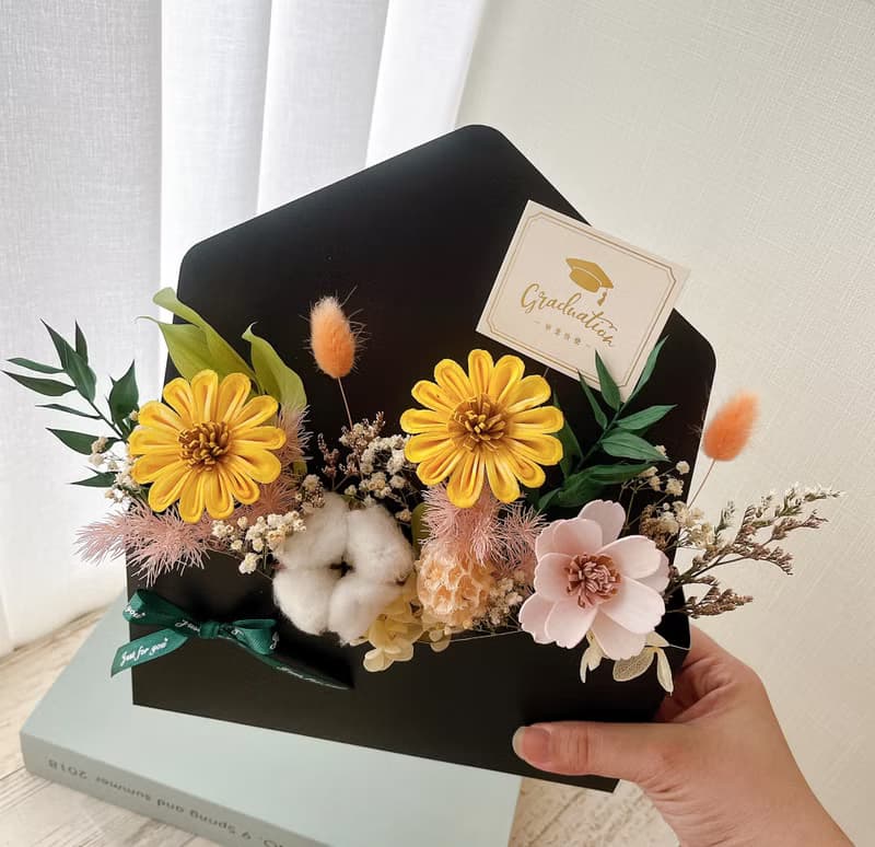 Miss。花謎 【拾光花箋】畢業花禮