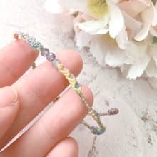 ::甜蜜花園蠟線編織手鍊:: 拉繩款 / 菫青石 / 幸運手鍊