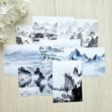 Oriental design paper(memo)_Our blue mountain