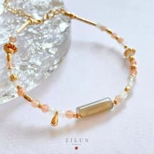 【九月】誕生石手鍊 • 大地金黃奇萊 成品&材料包 • 可碰水