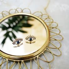 戀人之眼 藍眼珠耳飾