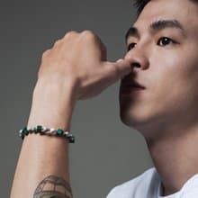 Unisex | 極晝系 - 圖 * 孔雀石 地圖石 招財 幸福 創造力 藝術