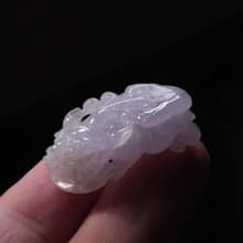 【招財神獸】冰種紫羅蘭翡翠貔貅 | 天然緬甸玉A貨翡翠 | 送禮