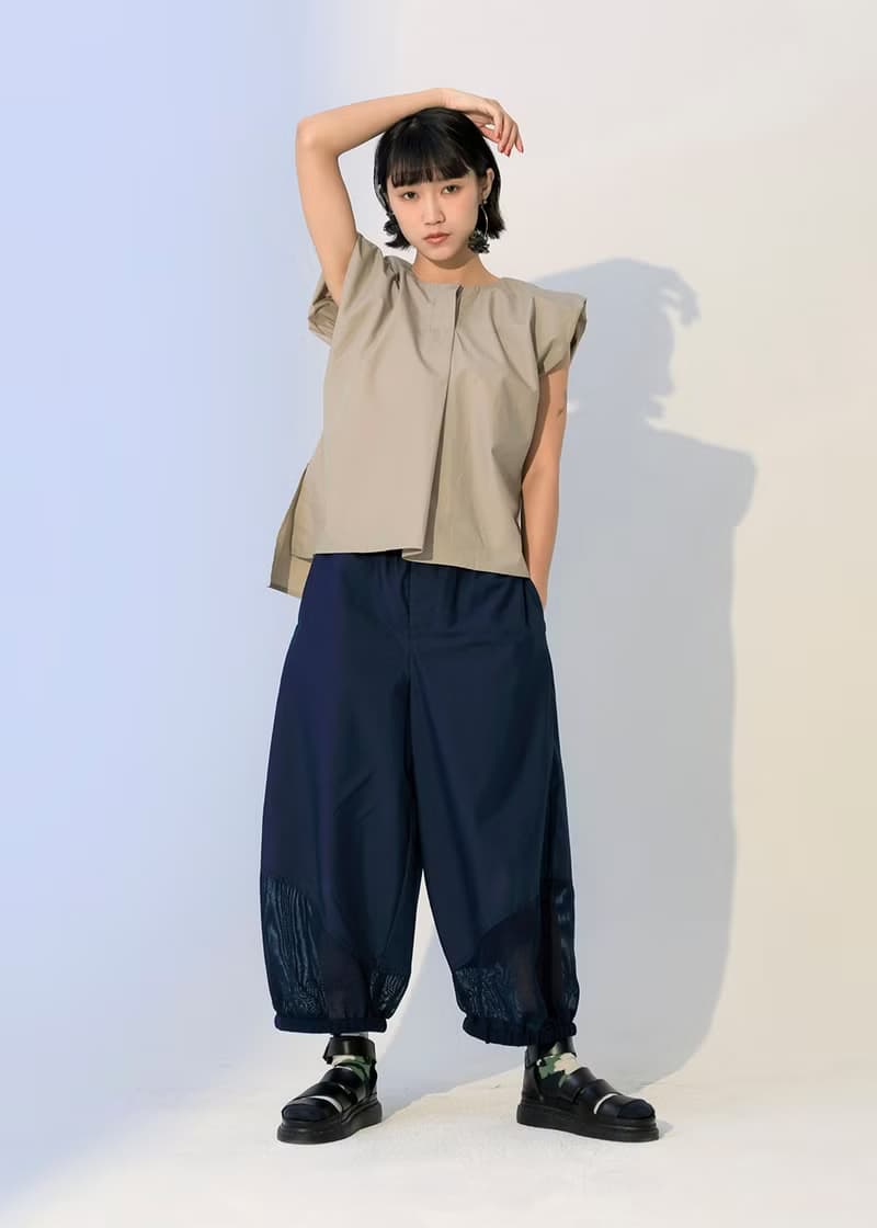 澎澎小蓋袖斜襬上衣