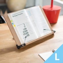 【Hot !!】韓國SYSMAX13段可調式高級木質多功能看書架-L /閱讀神