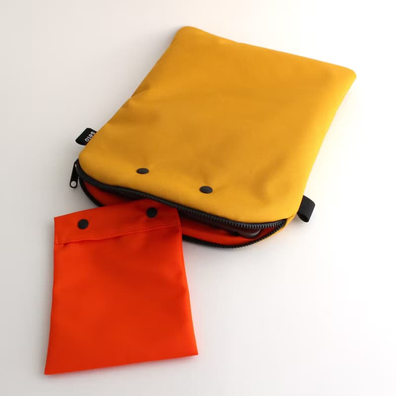 seto / creature bag / PC case / Bag in bag / Case A4 / Yellow
