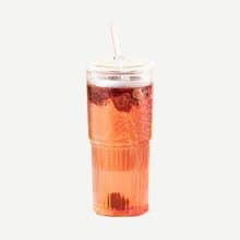 【加購商品】水波紋玻璃水瓶 600ml