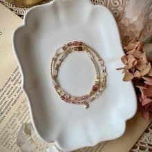 - 羞澀笑容 -天然水晶手鏈/黃銅手鍊