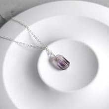 紫超七隨形s925項鍊