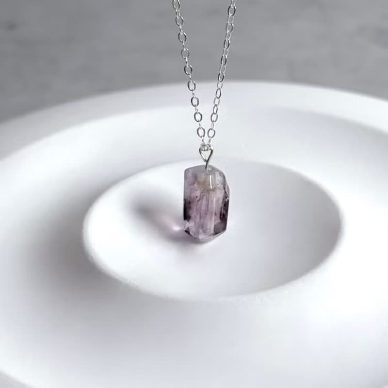 紫超七隨形s925項鍊