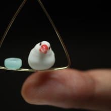 小文鳥耳環耳夾 可愛禮物