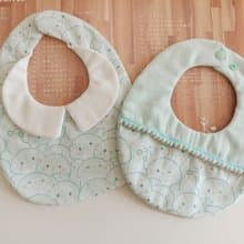 【11/14後出貨】小蛇 蛇年 領片圍兜   彌月禮物  圍兜 口水巾