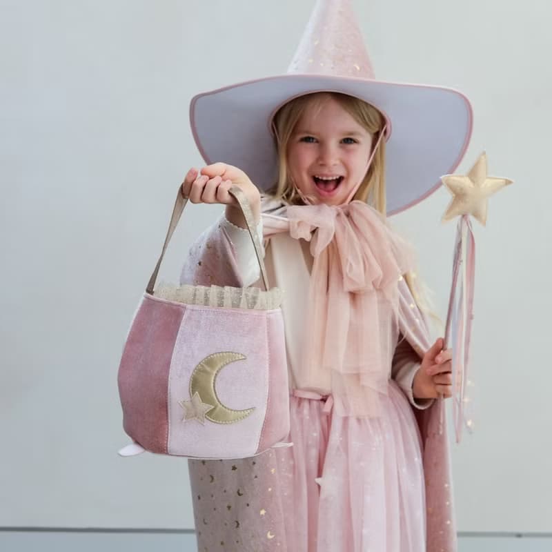 英國Mimi & Lula_AW25_變裝派對_粉紅魔法鍋造型提籃