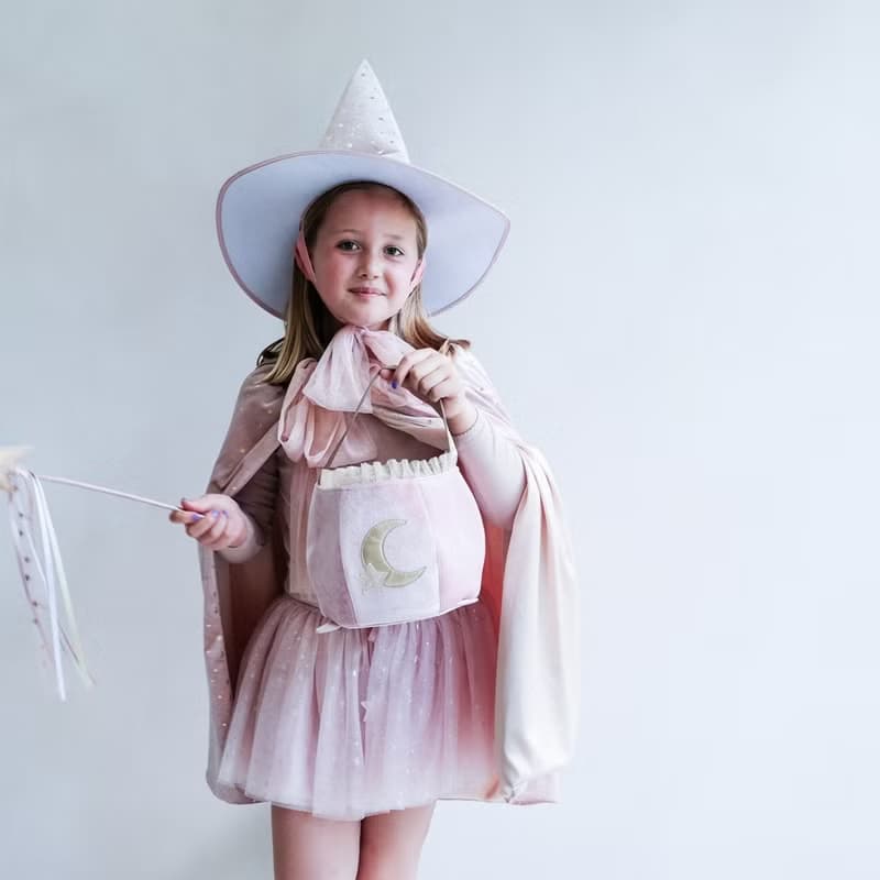 英國Mimi & Lula_AW25_變裝派對_粉紅魔法鍋造型提籃