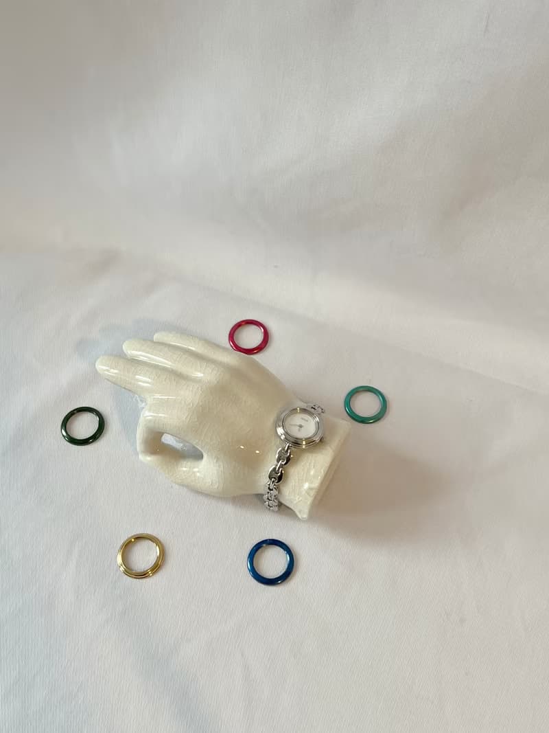 Gucci Change Bezel銀色中古手錶 6色外圈正常運作手鏈可按長度拆