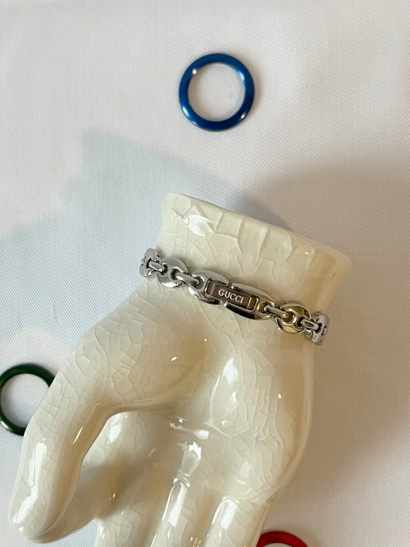 Gucci Change Bezel銀色中古手錶 6色外圈正常運作手鏈可按長度拆