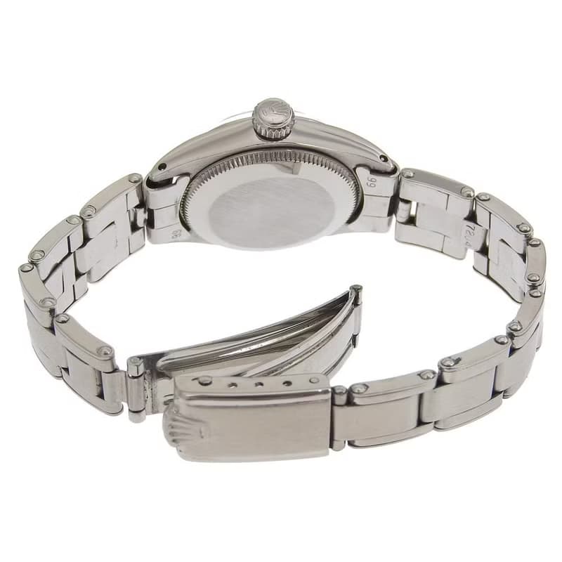 【日本直送】ロレックス ROLEX オイスターパーペチュアル 腕時計 サンダーバードベゼル 6623 SS 自動巻き シルバー文字盤 レディース【中古】