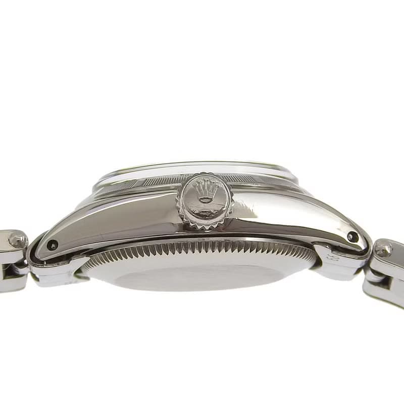 【日本直送】ロレックス ROLEX オイスターパーペチュアル 腕時計 サンダーバードベゼル 6623 SS 自動巻き シルバー文字盤 レディース【中古】