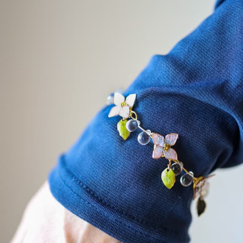 しっとり紫陽花のブレスレット